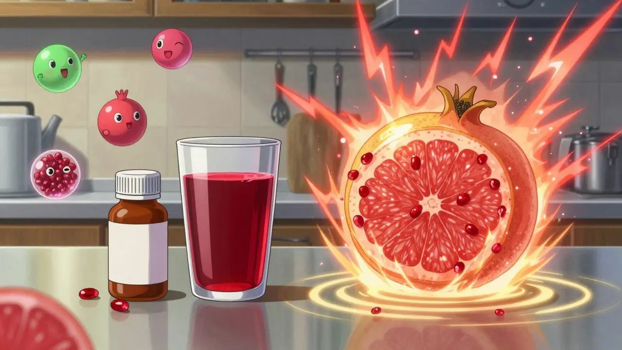 Pomegranate Juice and Medications: What You Need to Know About CYP Interactions