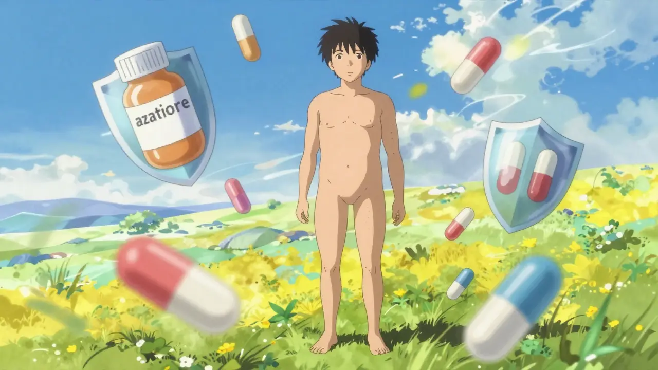 Anime character experiencing medication side effects